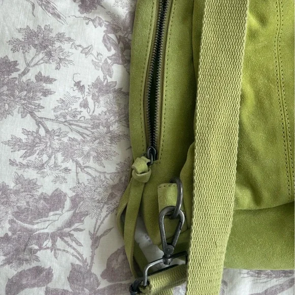 Free People Oxford Suede Sling Bag in Lime Green - Picture 6 of 9